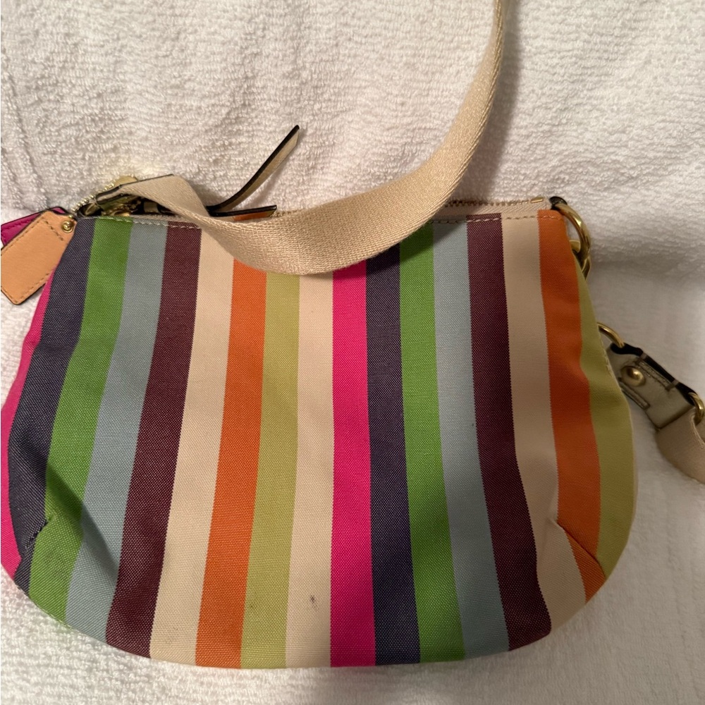 Coach Striped Crossbody Bag in Multicolor - Picture 3 of 7